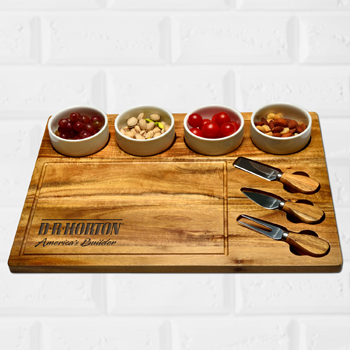8 Piece Large Acacia Cheese Board Set